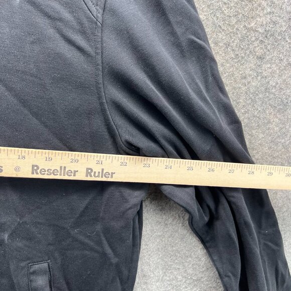 Robert Graham Bomber Jacket Men Large Black Purple Full Zip Classic Fleece Rare - Picture 2 of 13